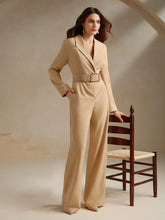 Anewsta Women's Jumpsuit, Slim Fit, High-End Versatile, Elongating, Narrow Leg, New Commuter Relaxed Wide Leg Pants Set
